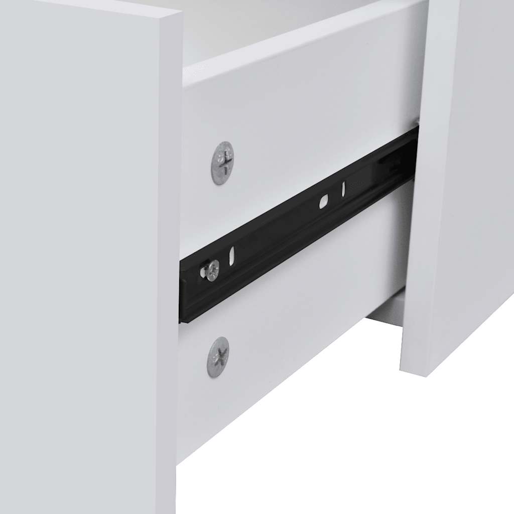 Komoda s 4 ladice 60 x 30,5 x 71 cm bijele