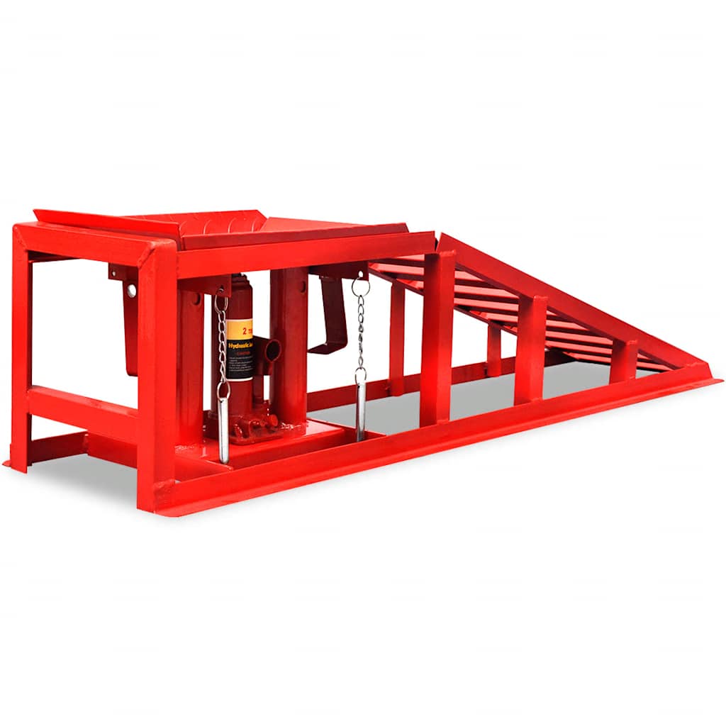 Rampe za popravak automobila 2 kom crvene čelične