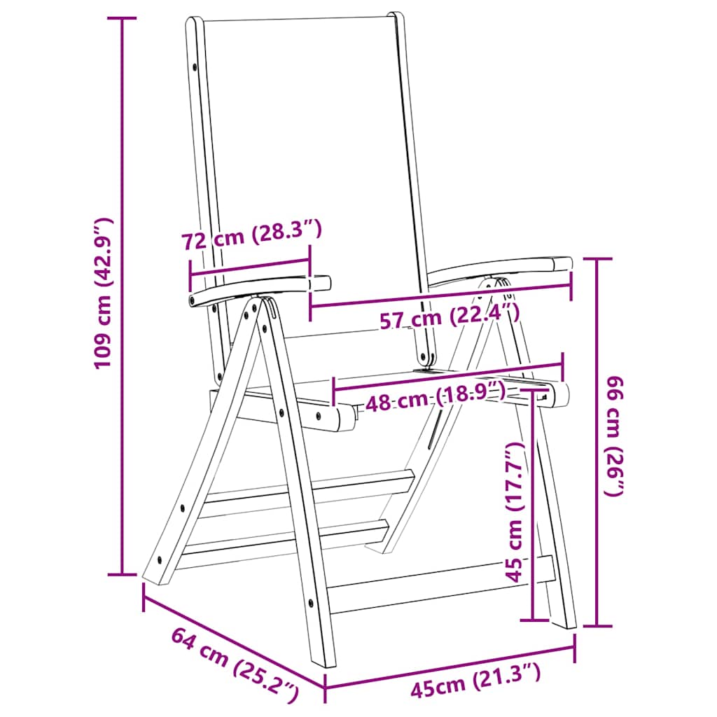 7-dijelni vrtni blagovaonski set od masivnog bagremovog drva
