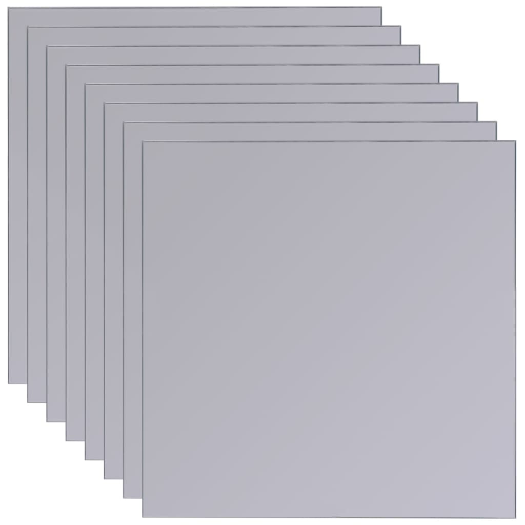Staklena ogledala bez okvira 8 kom 20,5 cm