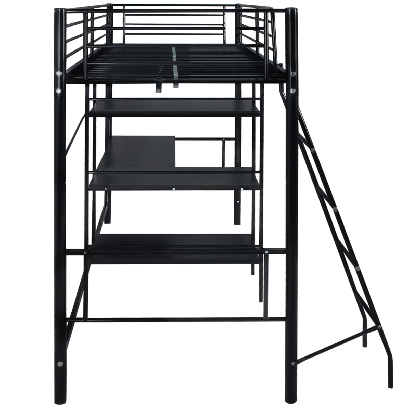 Krevet s madracem Crna 200 x 90 cm Metal