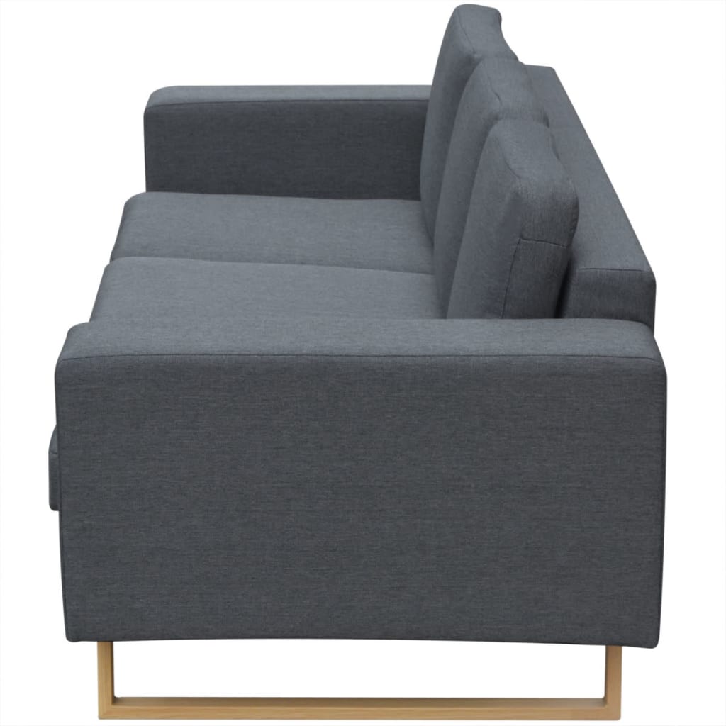 Trosjed/Sofa Tkanina Tamno Sivi