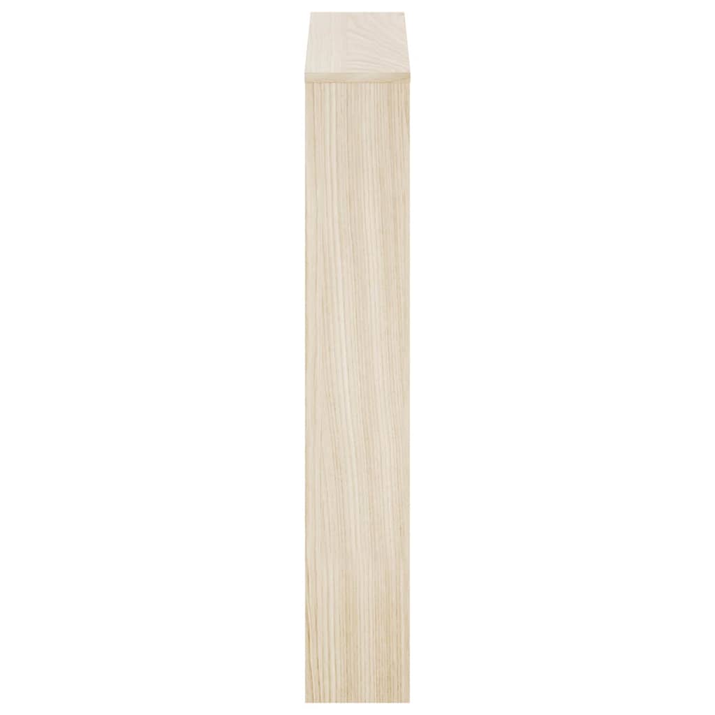 Ormarić za cipele 3 razine s ogledalom hrast 63 x 17 x 102,5 cm