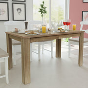 Blagovaonski stol 140 x 80 x 75 cm boja hrasta