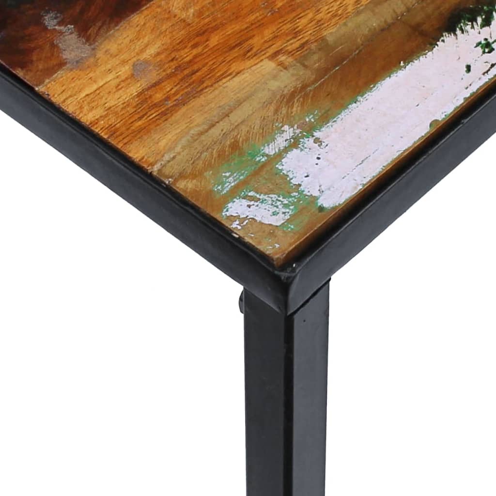 Stolić za kavu od masivnog obnovljenog drva 100 x 60 x 40 cm