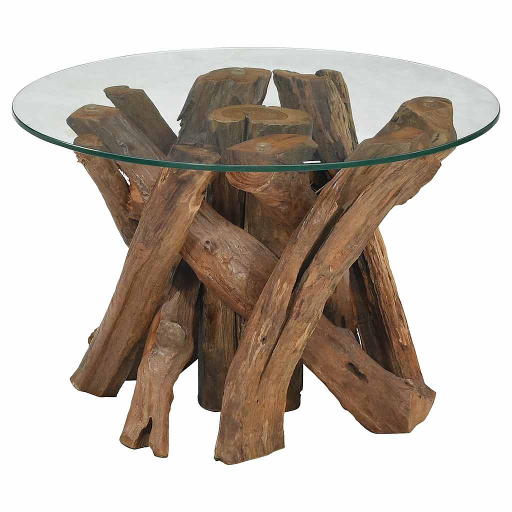 Stolić za Kavu Masivna Tikovina 60 cm