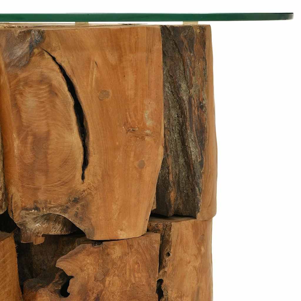 Stolić za kavu od naplavljene masivne tikovine 60 cm