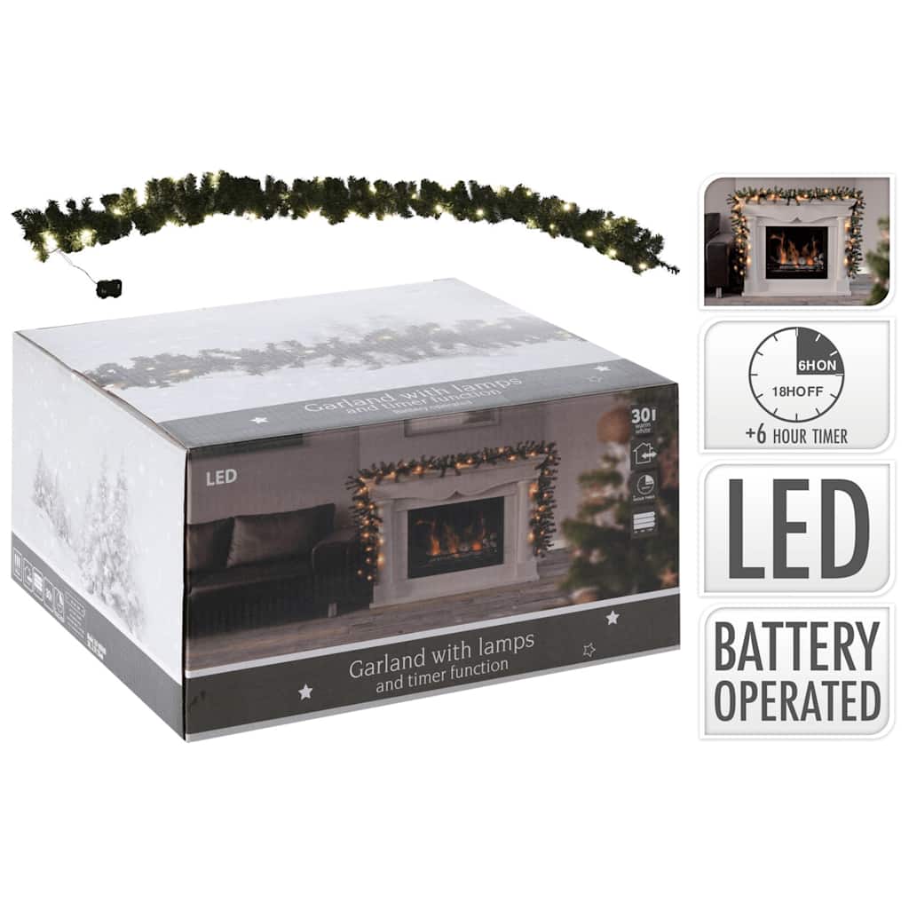 Ambiance božićna girlanda s 30 LED žarulja 270 cm