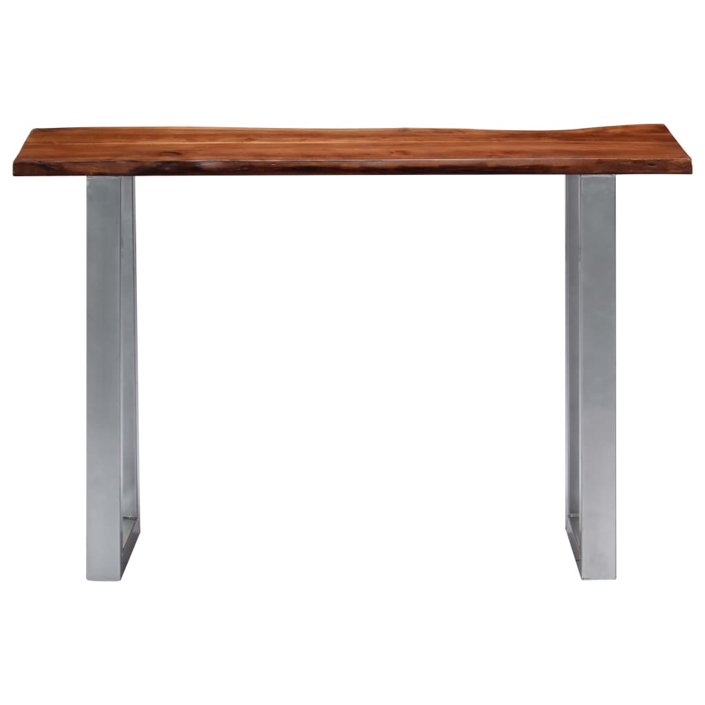 Konzolni stol 115 x 35 x 76 cm masivno drvo bagrema i željezo