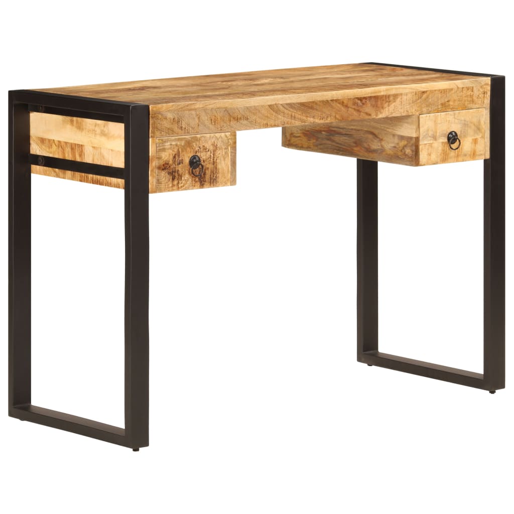 Radni stol s 2 ladice od masivnog drva manga 110 x 50 x 77 cm
