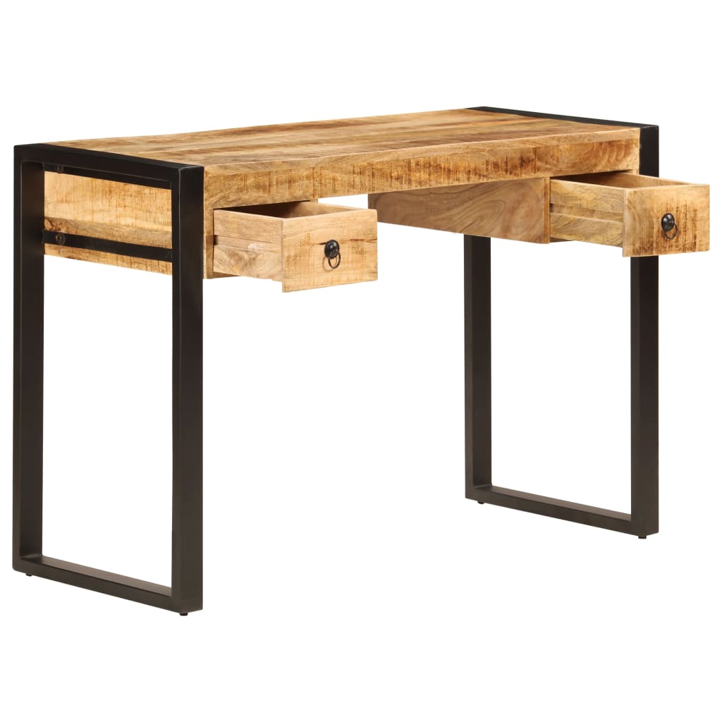 Radni stol s 2 ladice od masivnog drva manga 110 x 50 x 77 cm