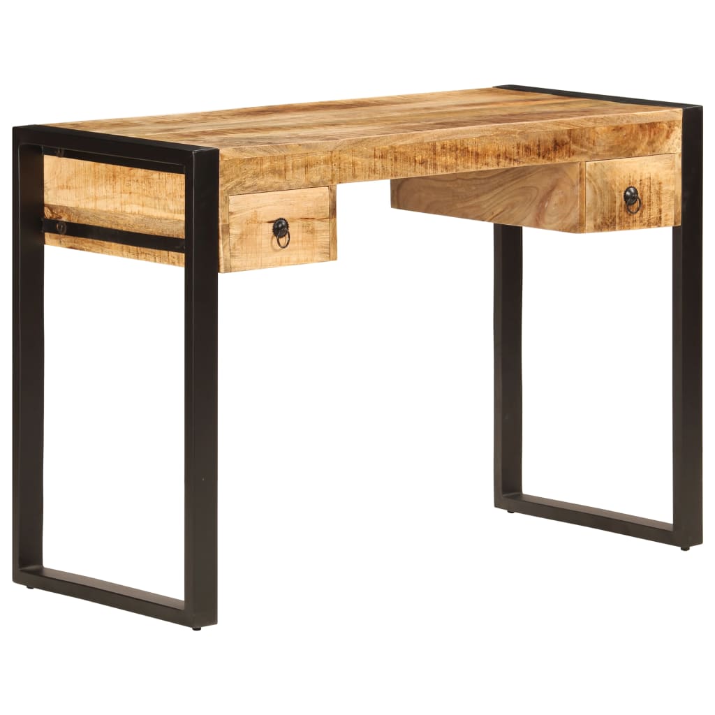 Radni stol s 2 ladice od masivnog drva manga 110 x 50 x 77 cm