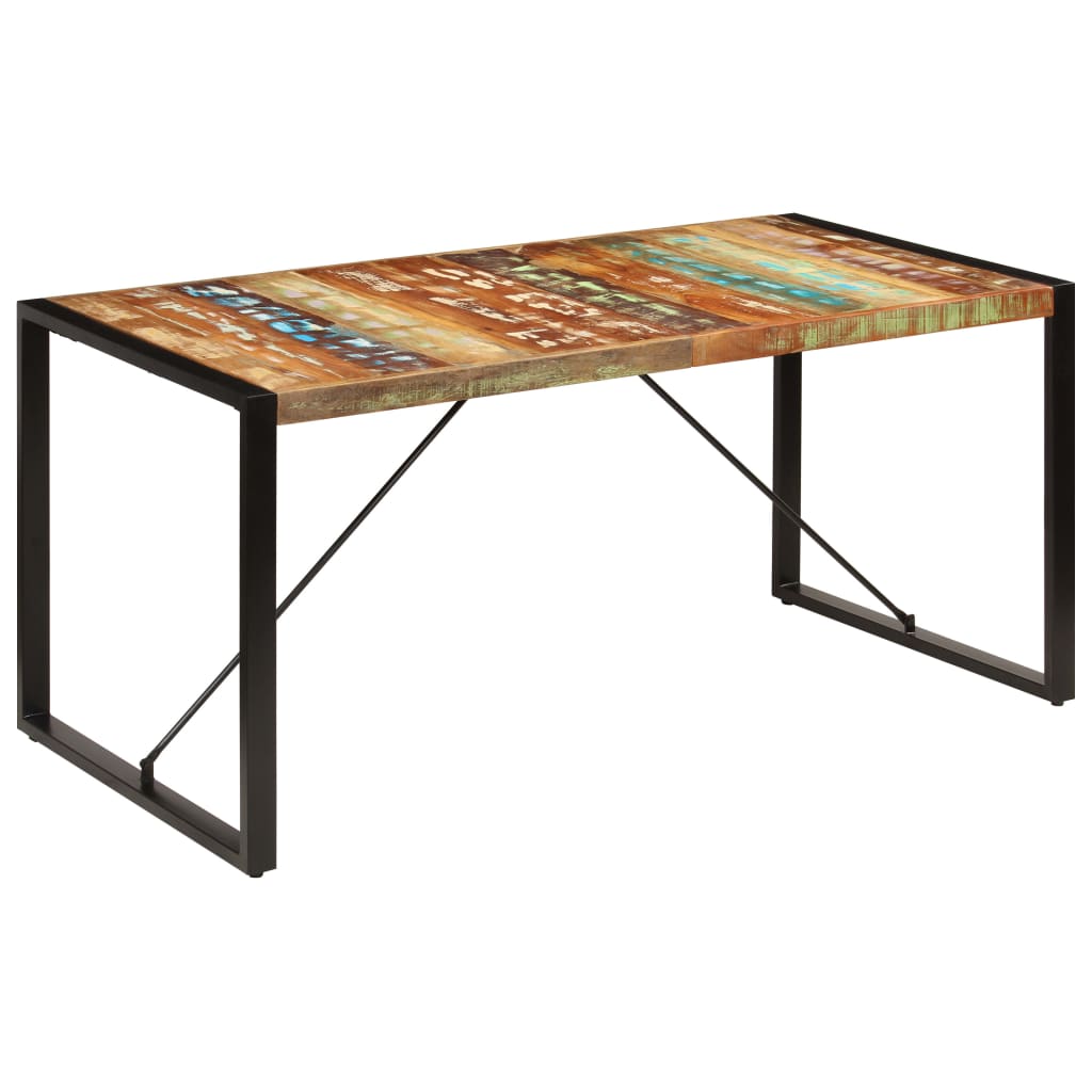 Blagovaonski stol od masivnog obnovljenog drva 160 x 80 x 75 cm