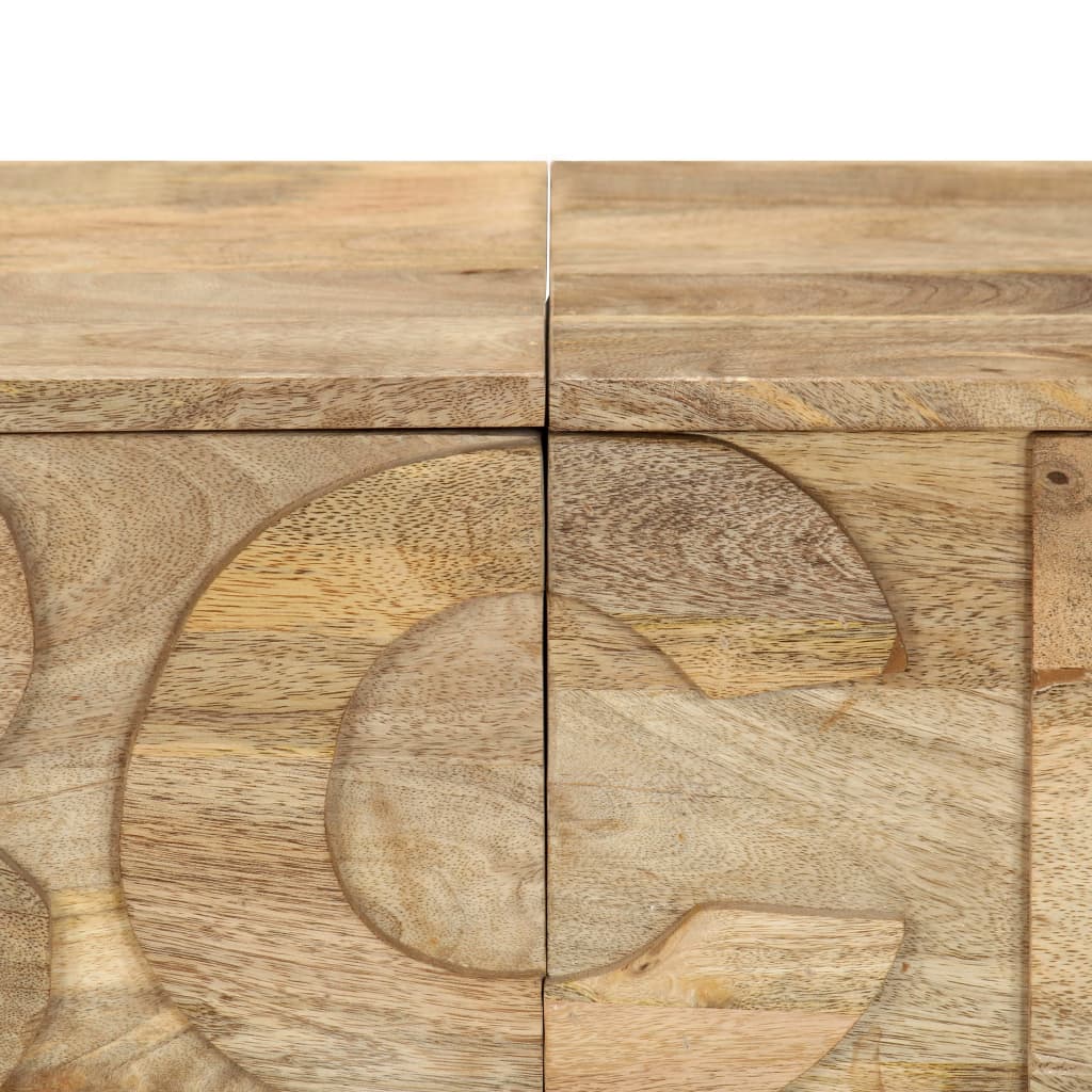 Ormarić s abecedom i 6 ladica 120x35x79 cm masivno drvo manga