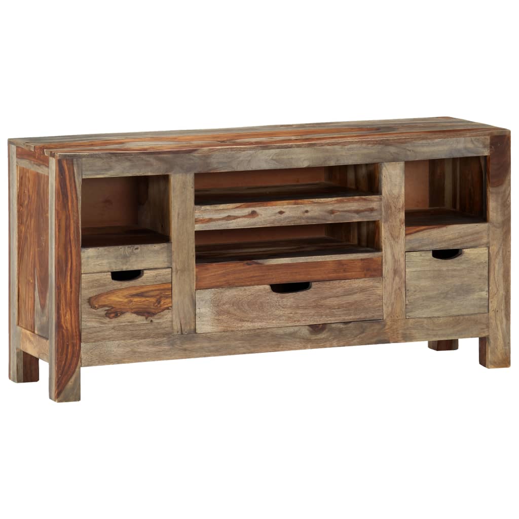 Komoda siva 100 x 30 x 50 cm od masivnog drva akacije