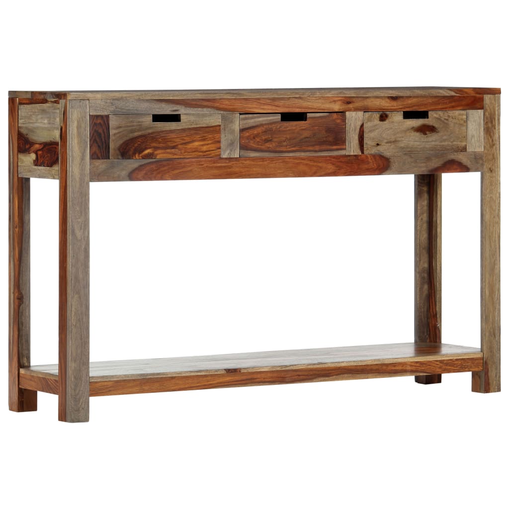 Konzolni stol s 3 ladice 120x30x75 cm od masivnog drva akacije