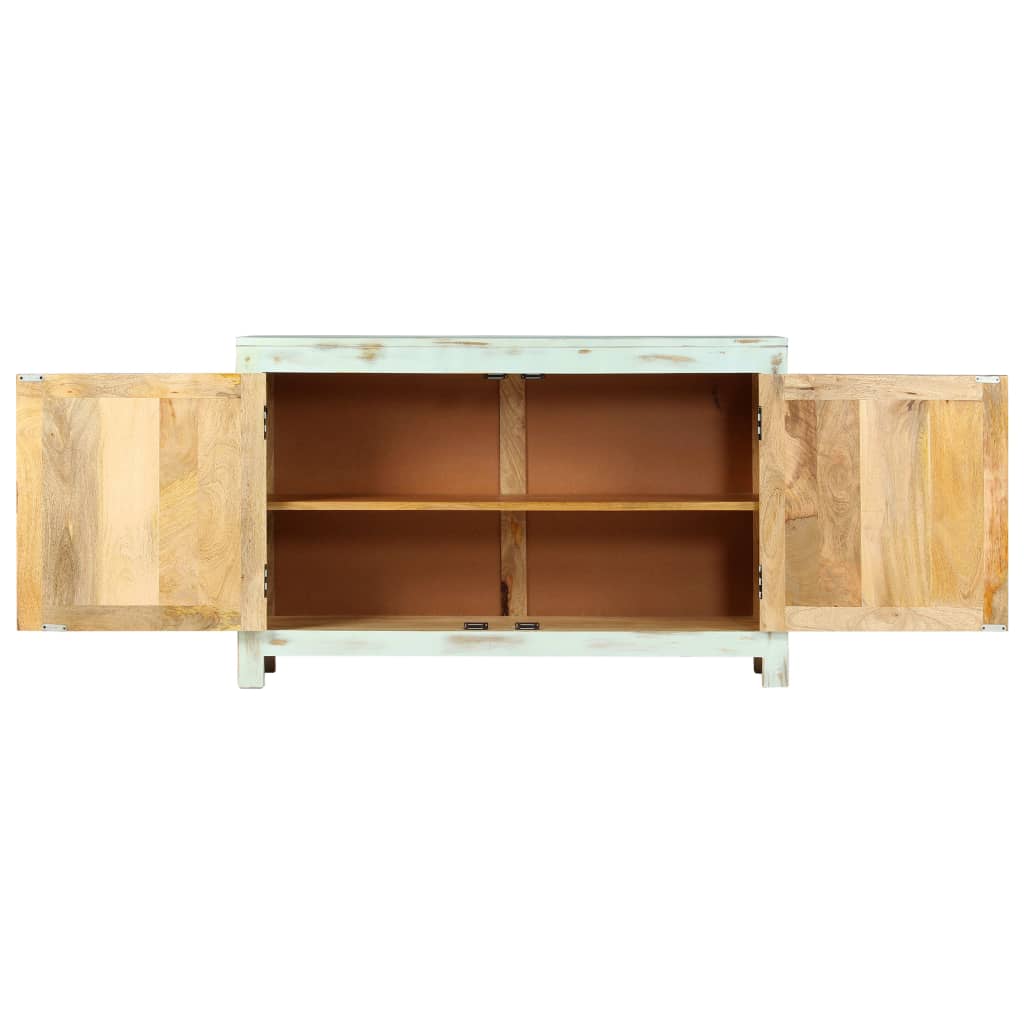 Komoda svjetloplava 110 x 35 x 70 cm od masivnog drva manga