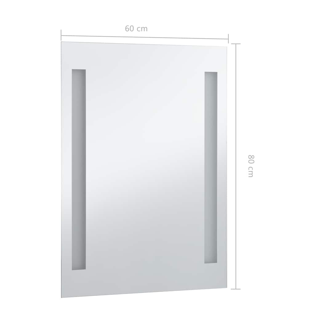 Kupaonsko LED zidno ogledalo 60 x 80 cm