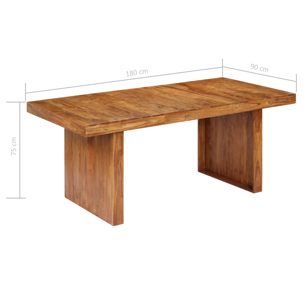 Blagovaonski stol 180 x 90 x 75 cm od masivnog bagremovog drva