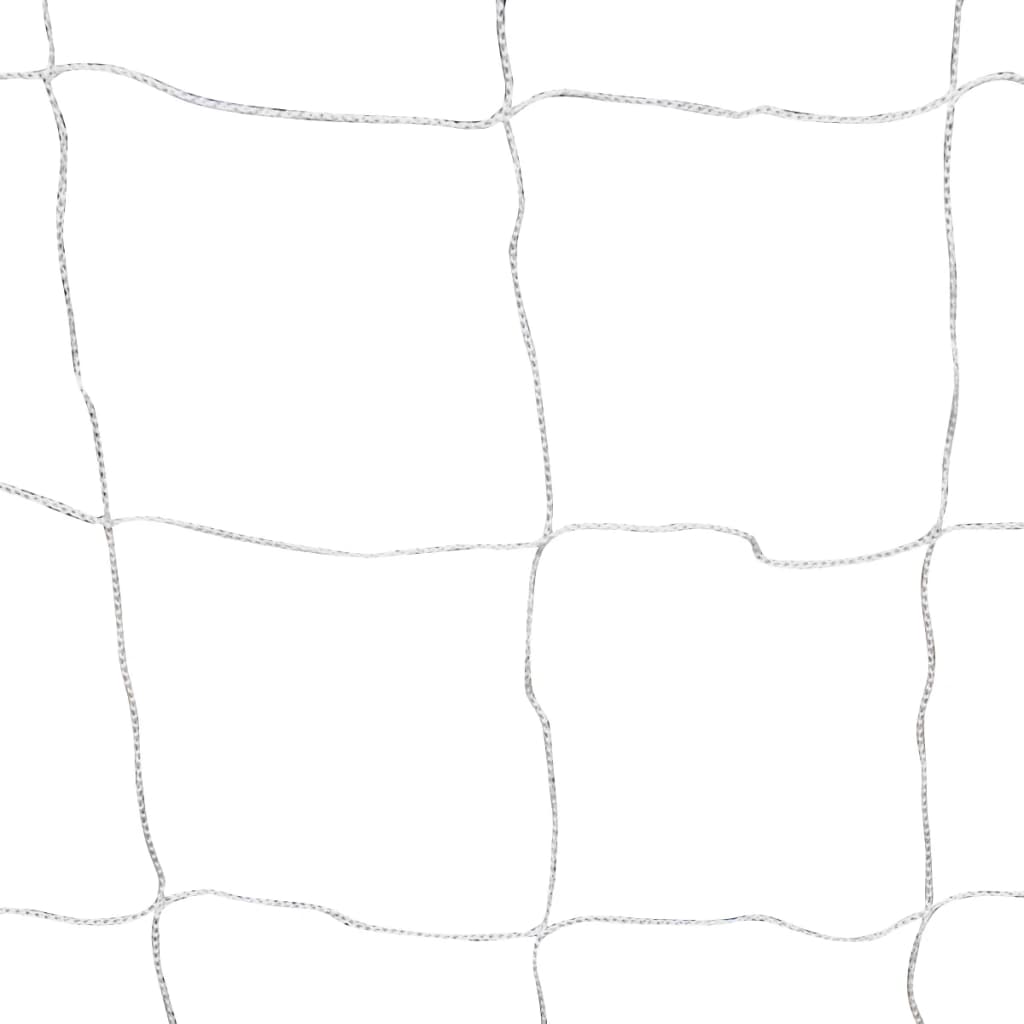 Nogometni gol 2 kom s mrežom 182 x 61 x 122 cm čelični bijeli