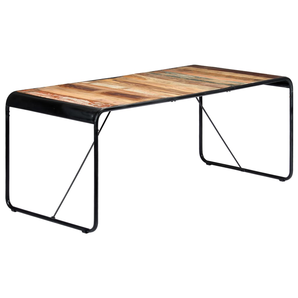 Blagovaonski stol od masivnog obnovljenog drva 180 x 90 x 76 cm