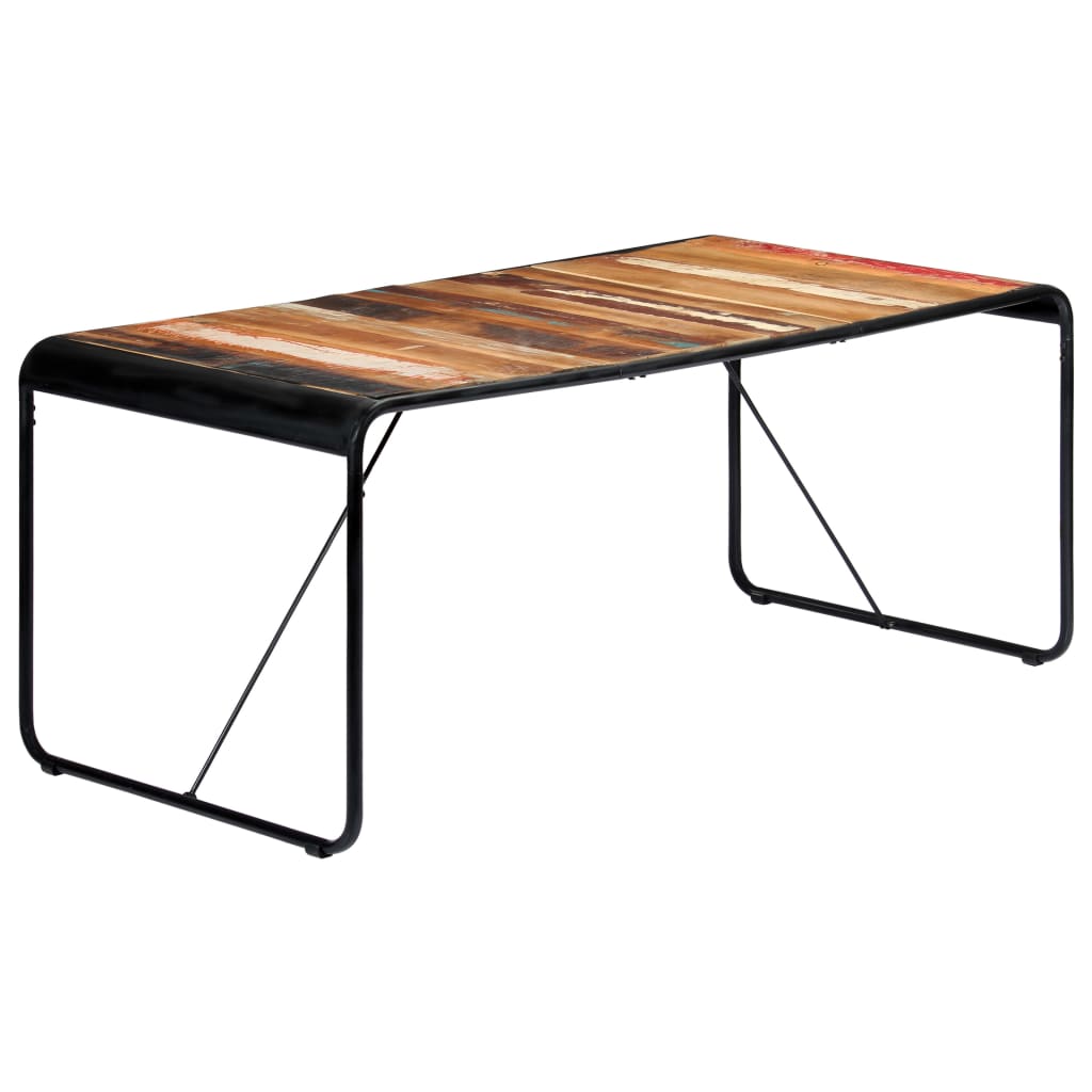 Blagovaonski stol od masivnog obnovljenog drva 180 x 90 x 76 cm