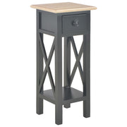 Bočni stolić crni 27 x 27 x 65,5 cm drveni