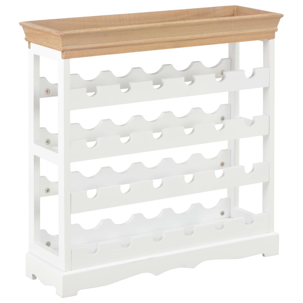 Ormarić za vino bijeli 70 x 22,5 x 70,5 cm MDF