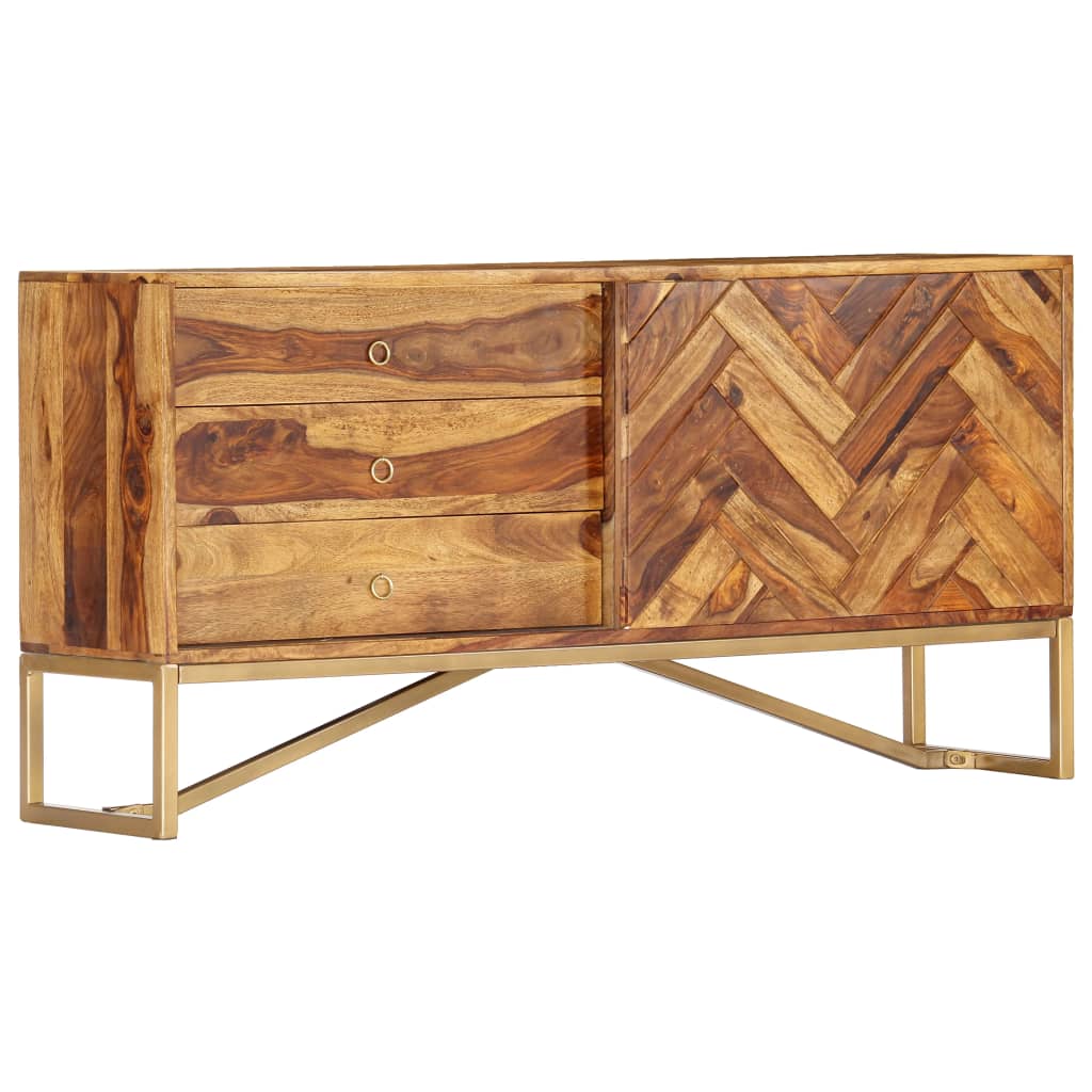 Komoda od masivnog drva akacije 118 x 30 x 60 cm