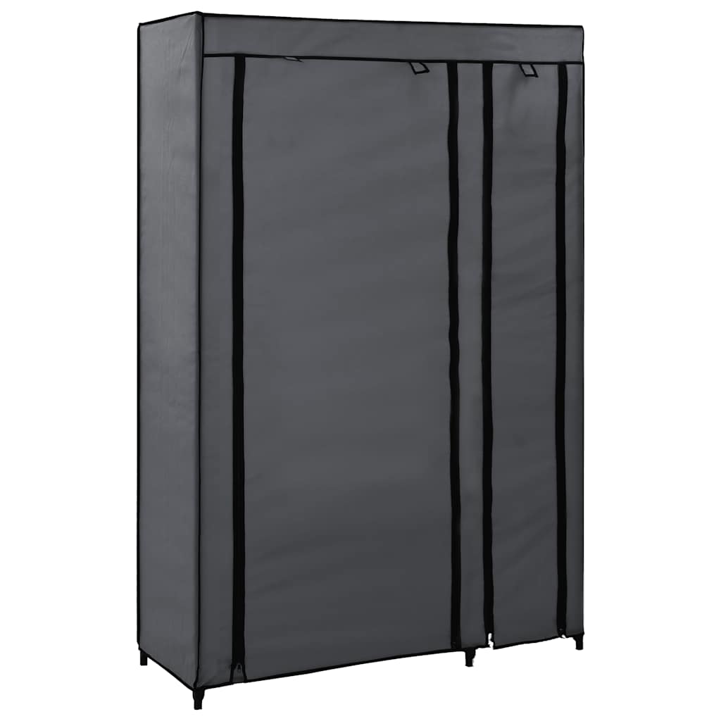 Sklopivi ormar sivi 110 x 45 x 175 cm od tkanine
