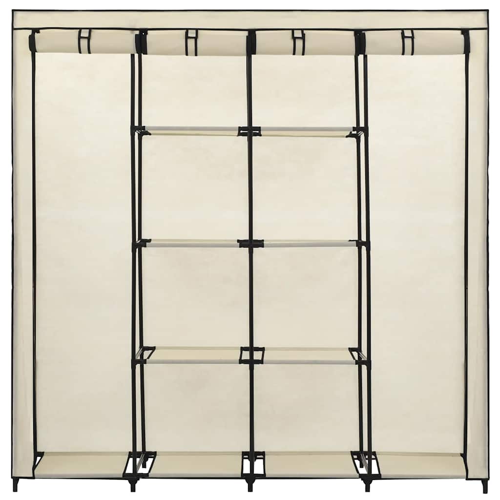 Ormar s 4 odjeljka krem 175 x 45 x 170 cm
