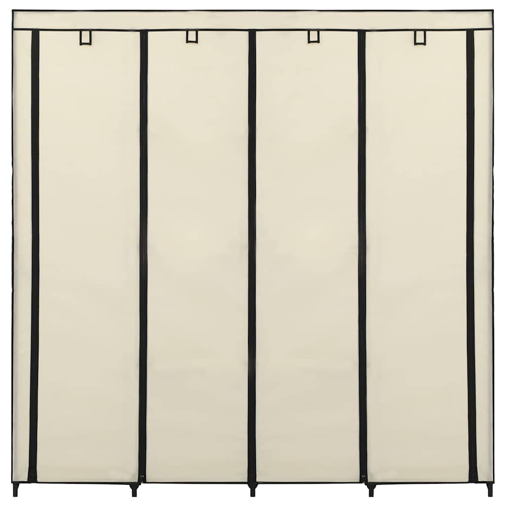 Ormar s 4 odjeljka krem 175 x 45 x 170 cm