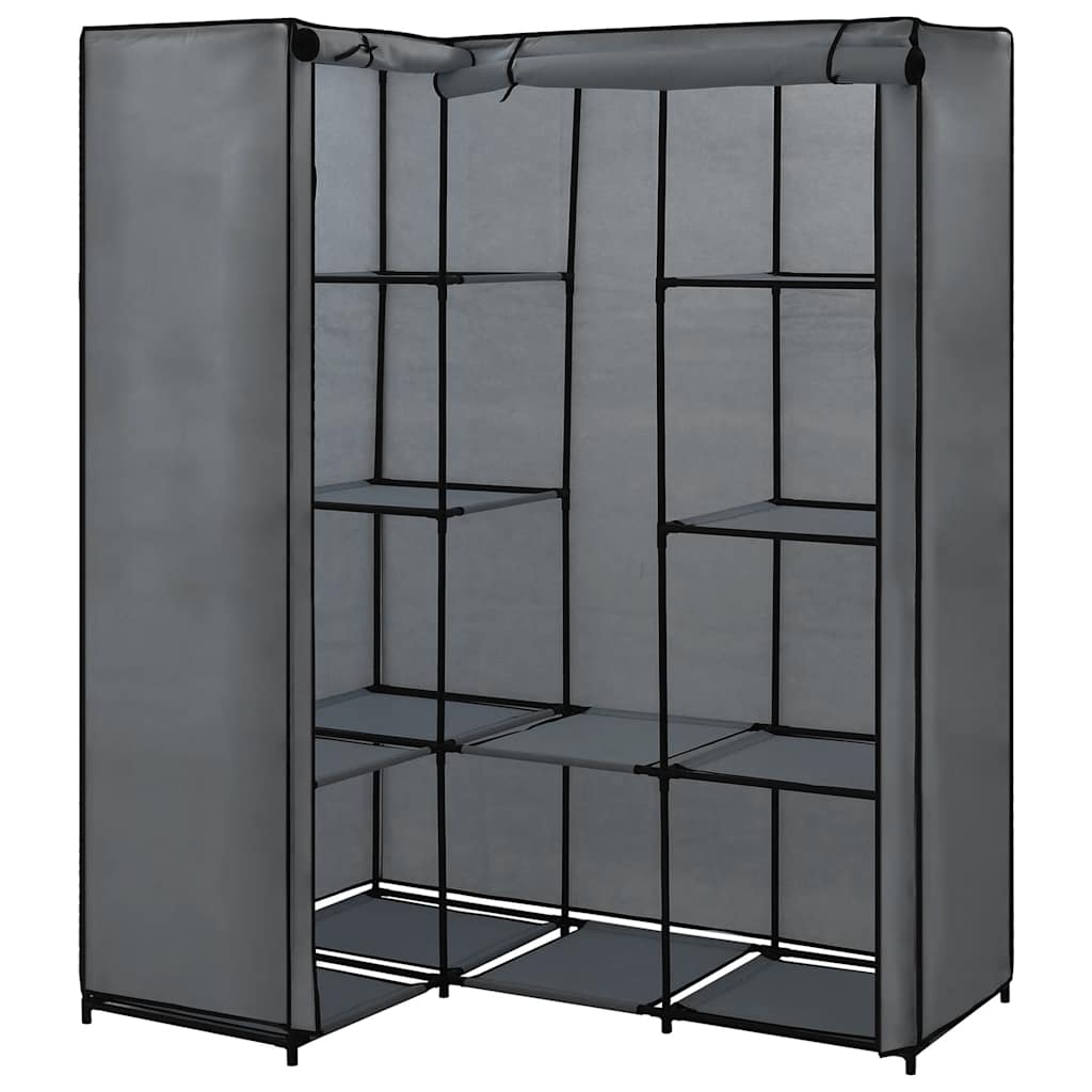 Kutni ormar sivi 130 x 87 x 169 cm