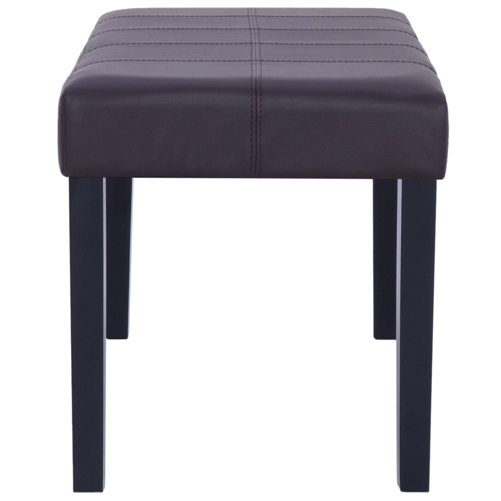 Klupa od umjetne kože 106 cm smeđa