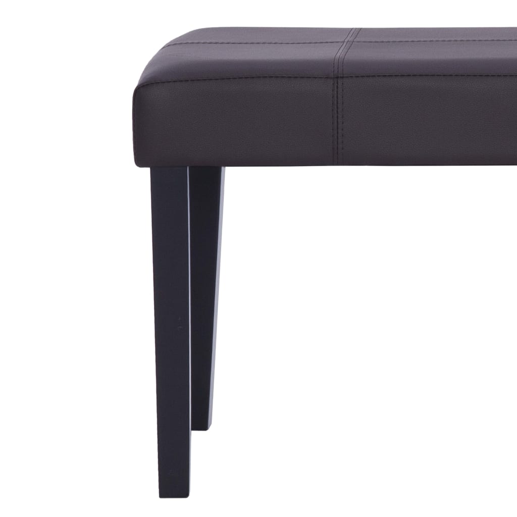 Klupa od umjetne kože 106 cm smeđa