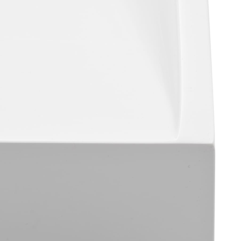 Umivaonik od lijevanih minerala/mramora 100 x 46 x 11 cm bijeli