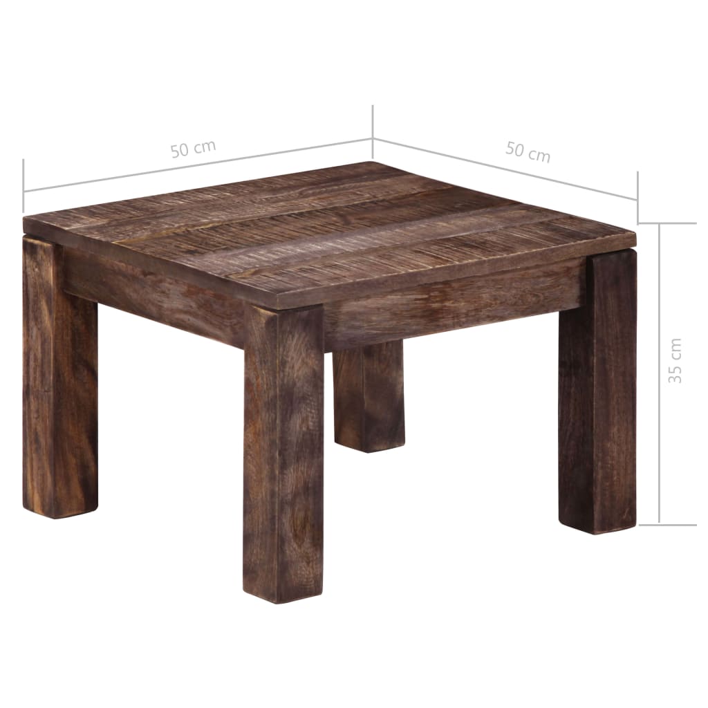 Stolić za kavu 50 x 50 x 35 cm od masivnog drva manga