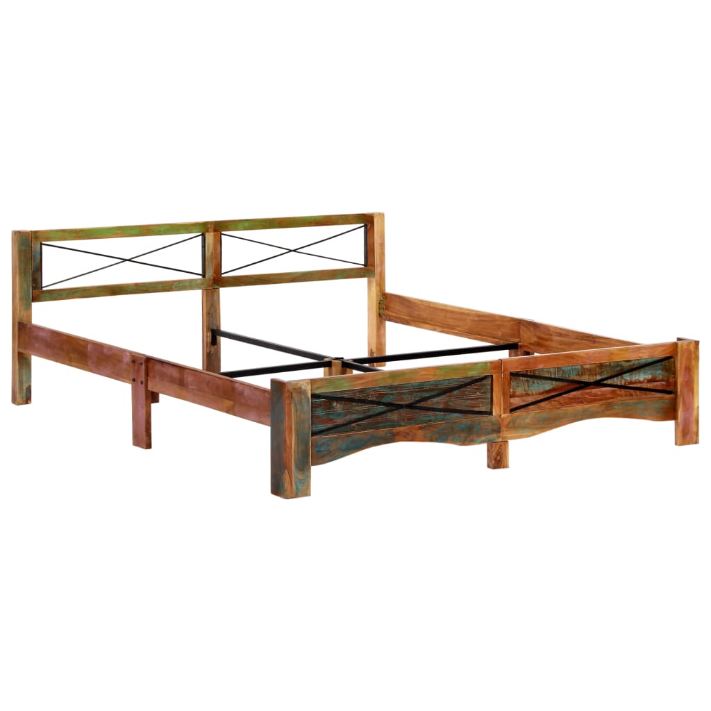 Okvir za krevet od masivnog obnovljenog drva 180 x 200 cm