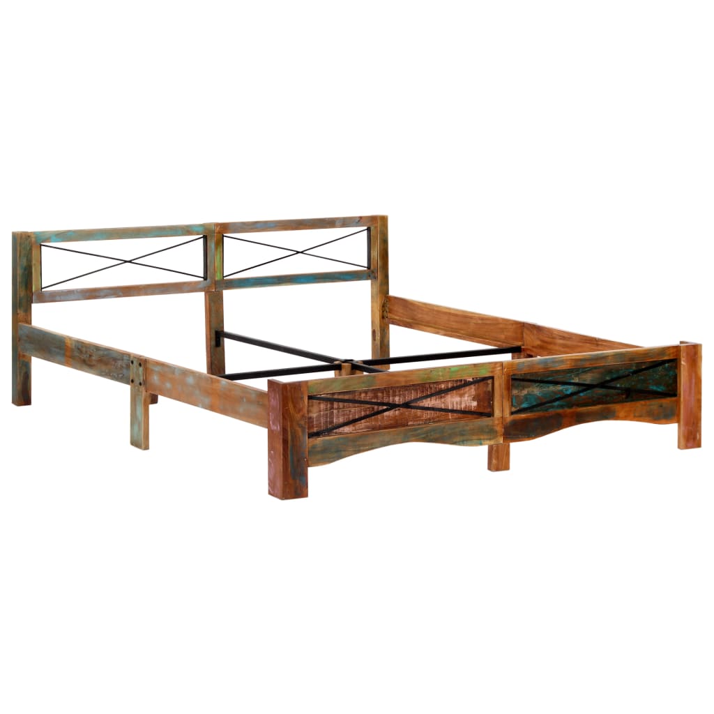 Okvir za krevet od masivnog obnovljenog drva 180 x 200 cm