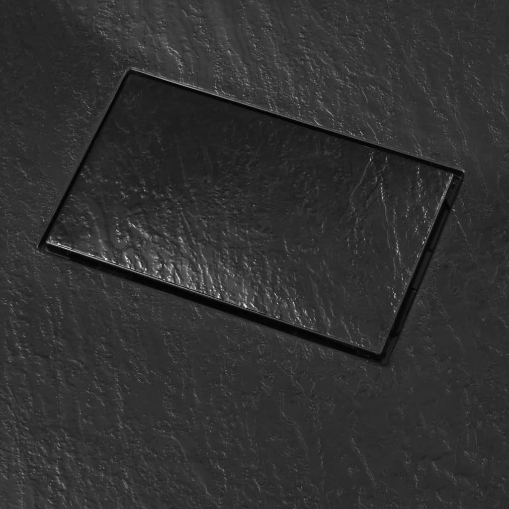 Kada za tuš SMC crna 90 x 80 cm