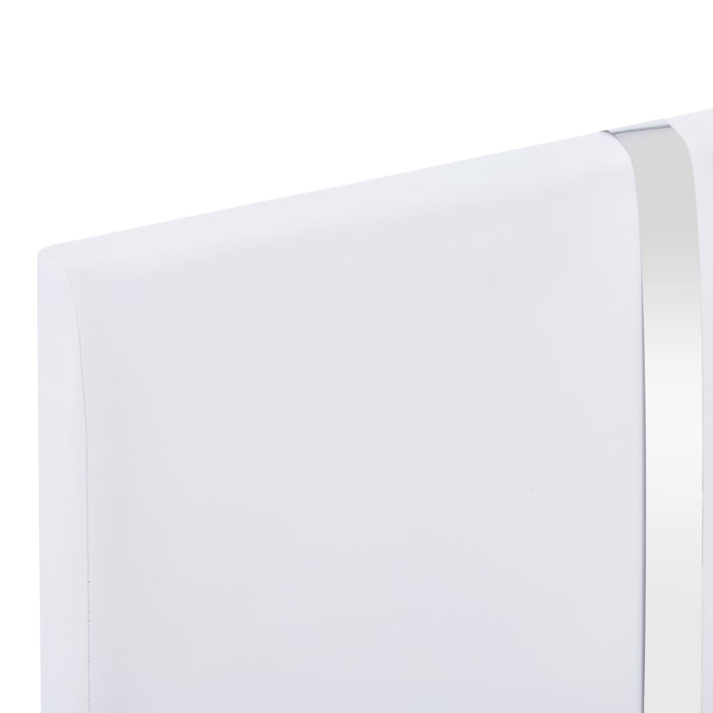Okvir za krevet od umjetne kože bijeli 90 x 200 cm