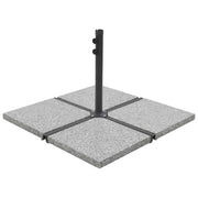 Utezi za suncobran 4 kom sivi granitni kvadratni 100 kg