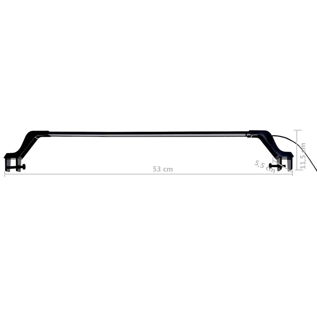 Akvarijsko LED svjetlo sa stezaljkama 55 - 70 cm plavo-bijelo