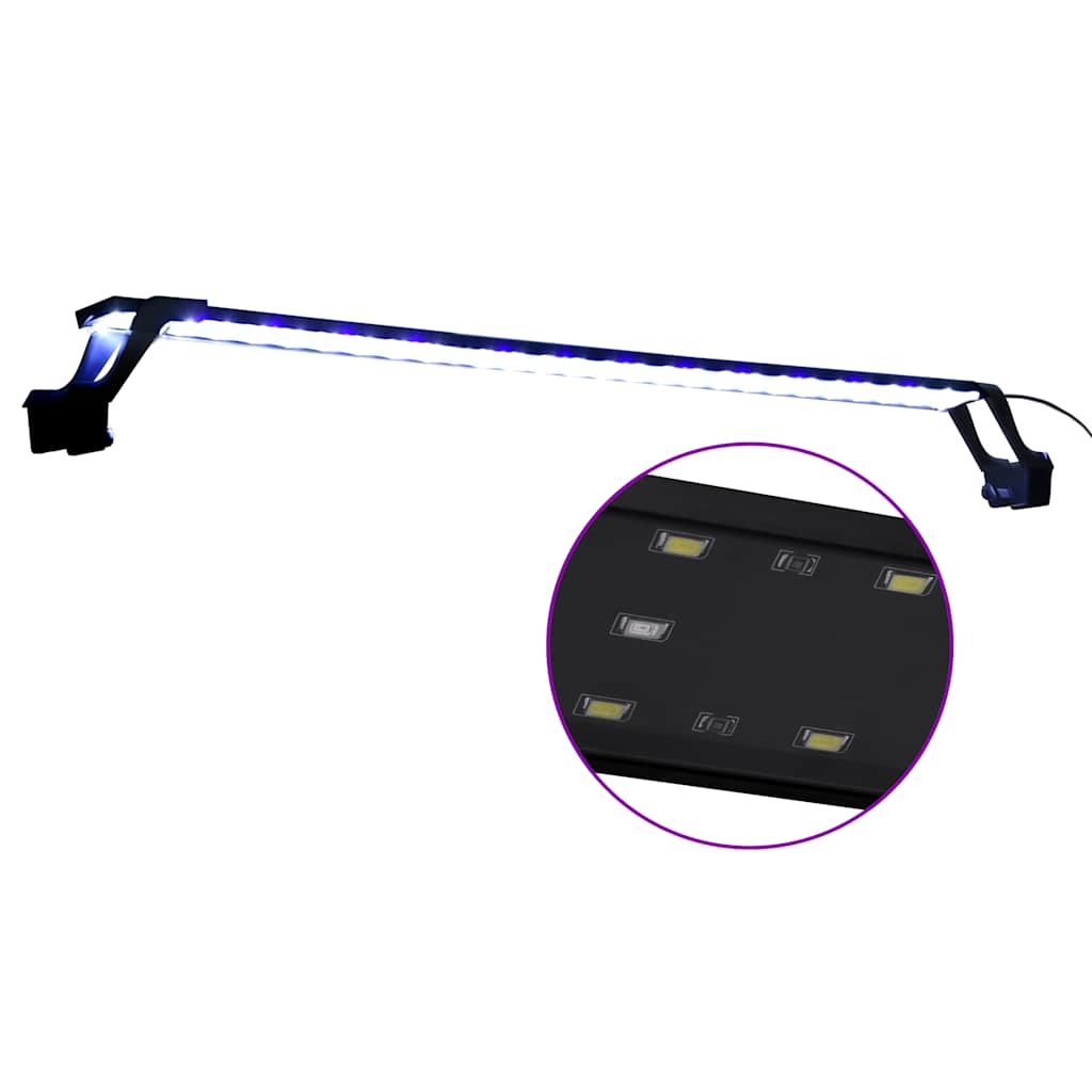 Akvarijsko LED svjetlo sa stezaljkama 90 - 105 cm plavo-bijelo