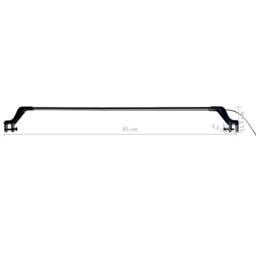 Akvarijsko LED svjetlo sa stezaljkama 90 - 105 cm plavo-bijelo