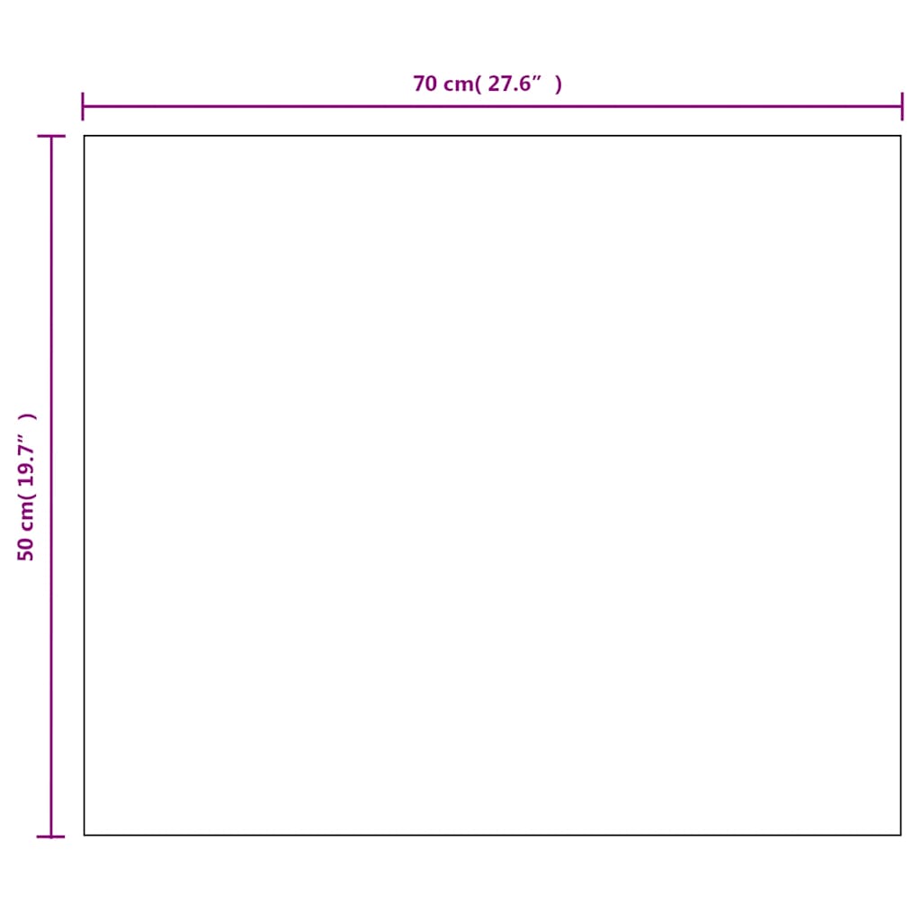 Ogledalo bez okvira 70 x 50 cm stakleno
