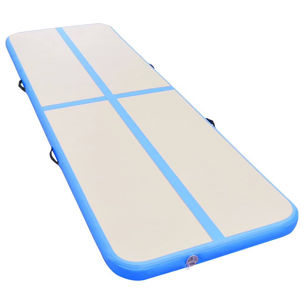 Strunjača na napuhavanje s crpkom 300 x 100 x 10 cm PVC plava