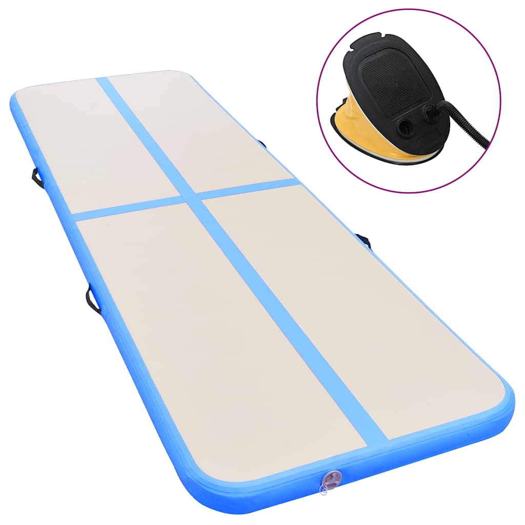 Strunjača na napuhavanje s crpkom 400 x 100 x 10 cm PVC plava