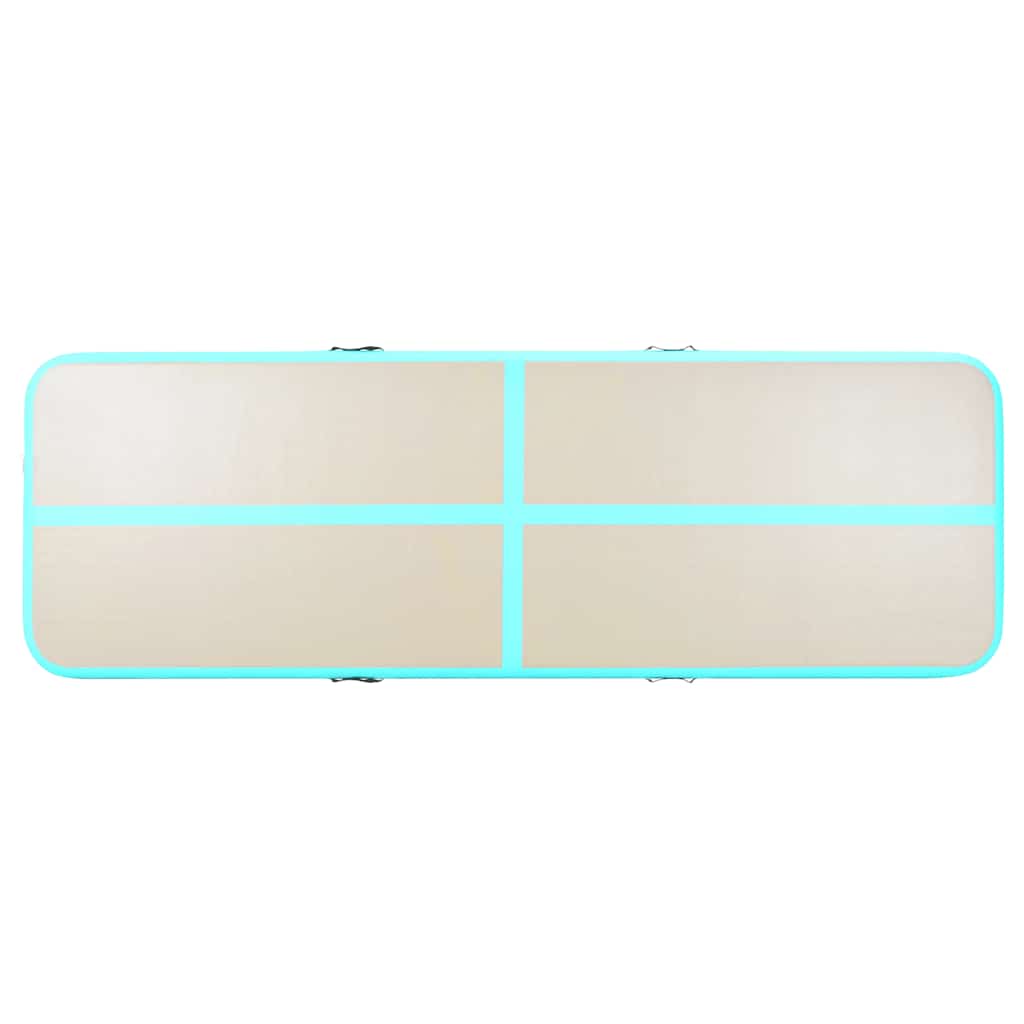 Strunjača na napuhavanje s crpkom 600 x 100 x 10 cm PVC zelena