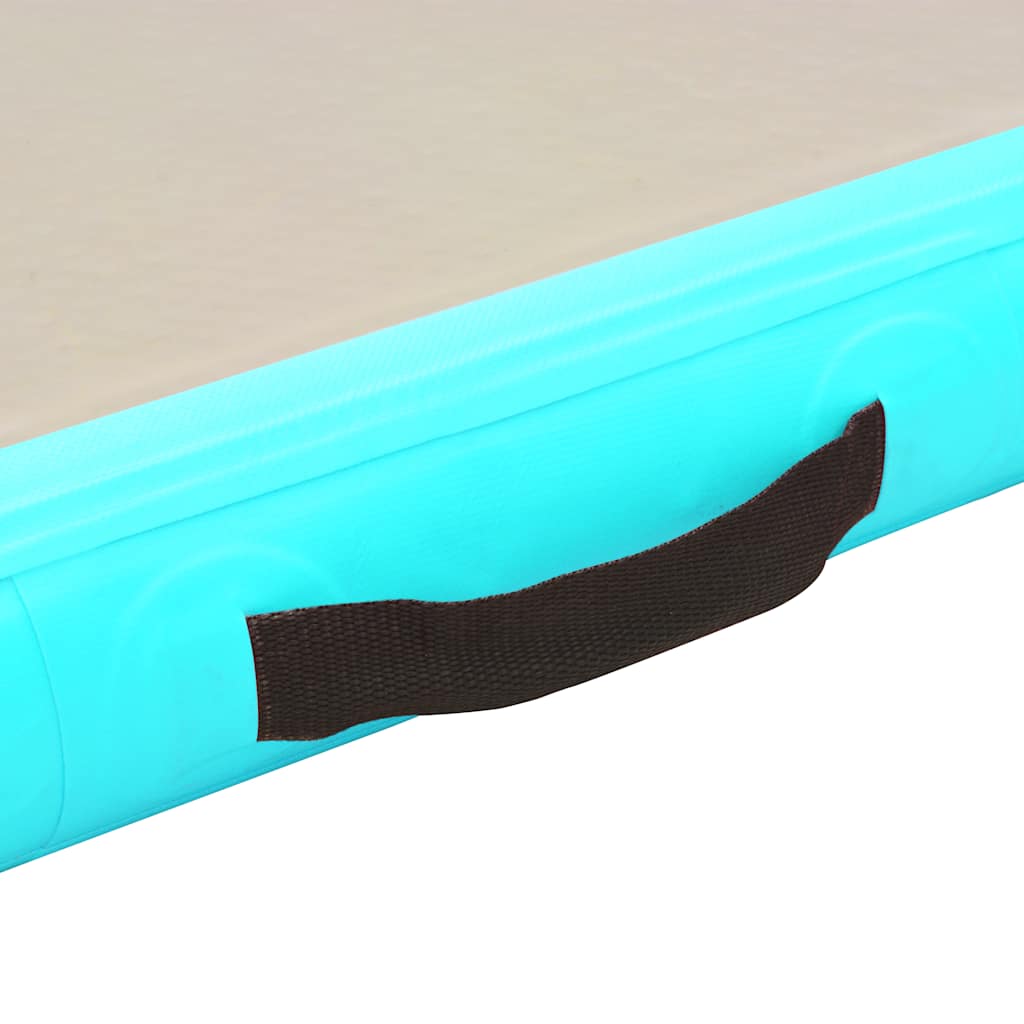 Strunjača na napuhavanje s crpkom 600 x 100 x 10 cm PVC zelena